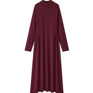 Uniqlo x Ines de la Fressange 3D Knit Long Sleeve Flare Dress